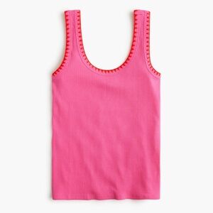 J. Crew Pink and Red Tank Top